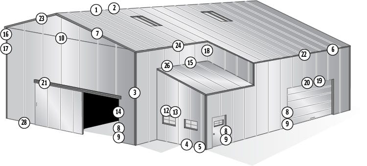 metal building trim options